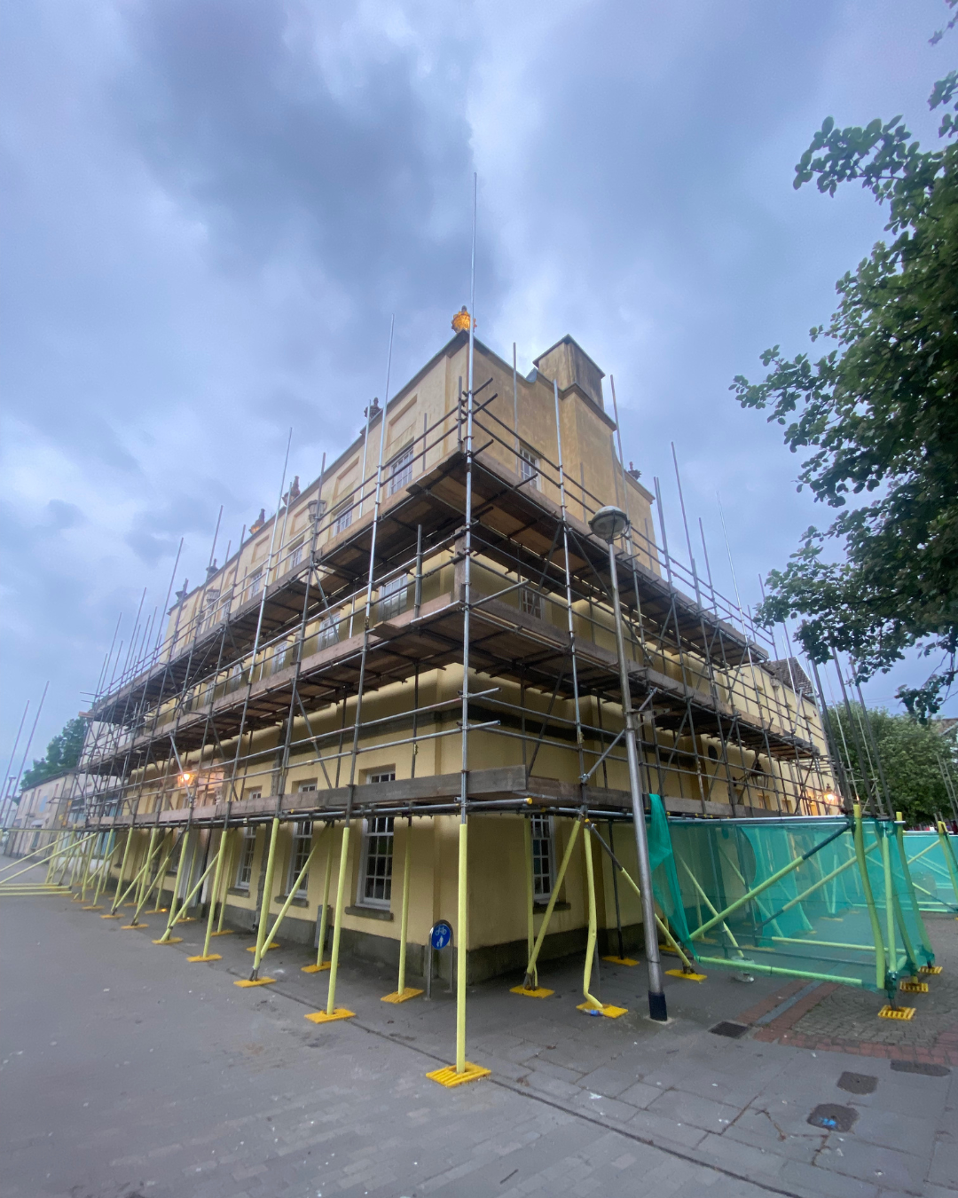 Scaffolding Front and Side Elevations - Bridge Street and Vaughan Street