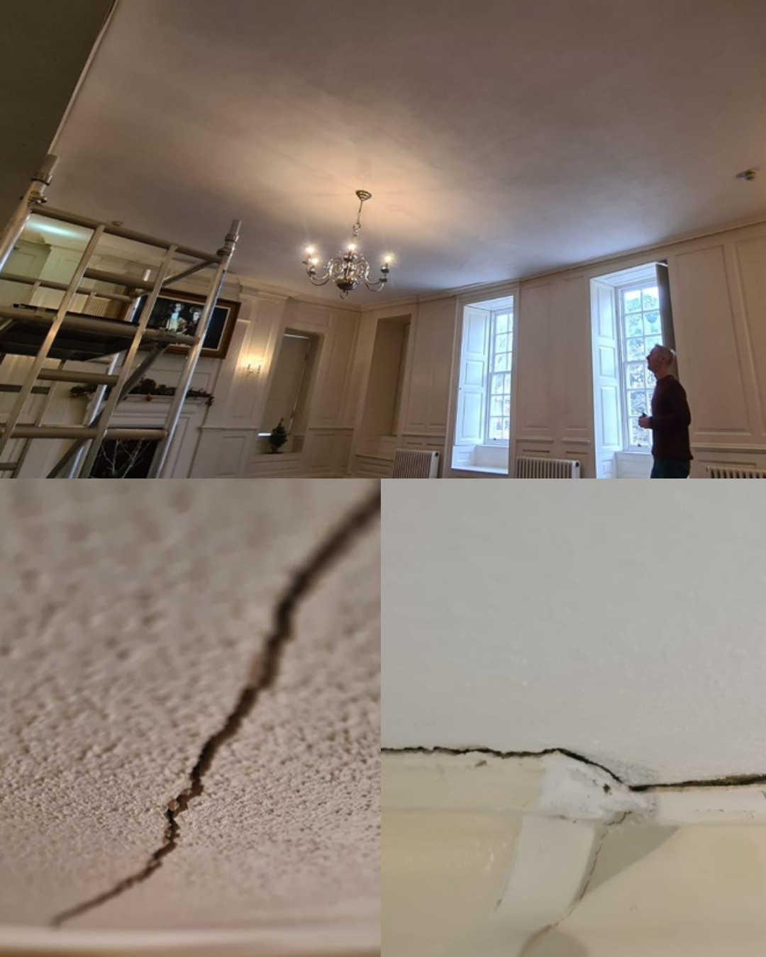 Lime Plaster Inspection - The Tea Room